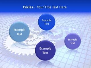 Rotary Business Golden PowerPoint Template