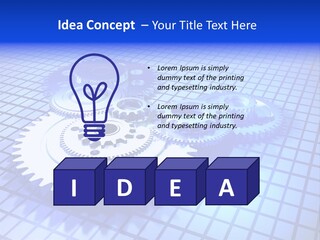 Rotary Business Golden PowerPoint Template