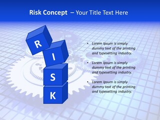 Rotary Business Golden PowerPoint Template