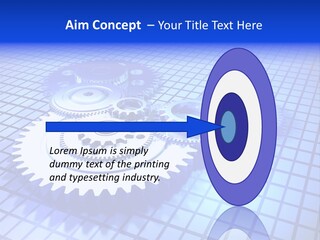 Rotary Business Golden PowerPoint Template