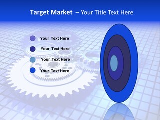 Rotary Business Golden PowerPoint Template