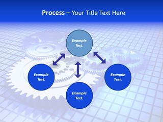 Rotary Business Golden PowerPoint Template