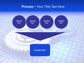 Rotary Business Golden PowerPoint Template