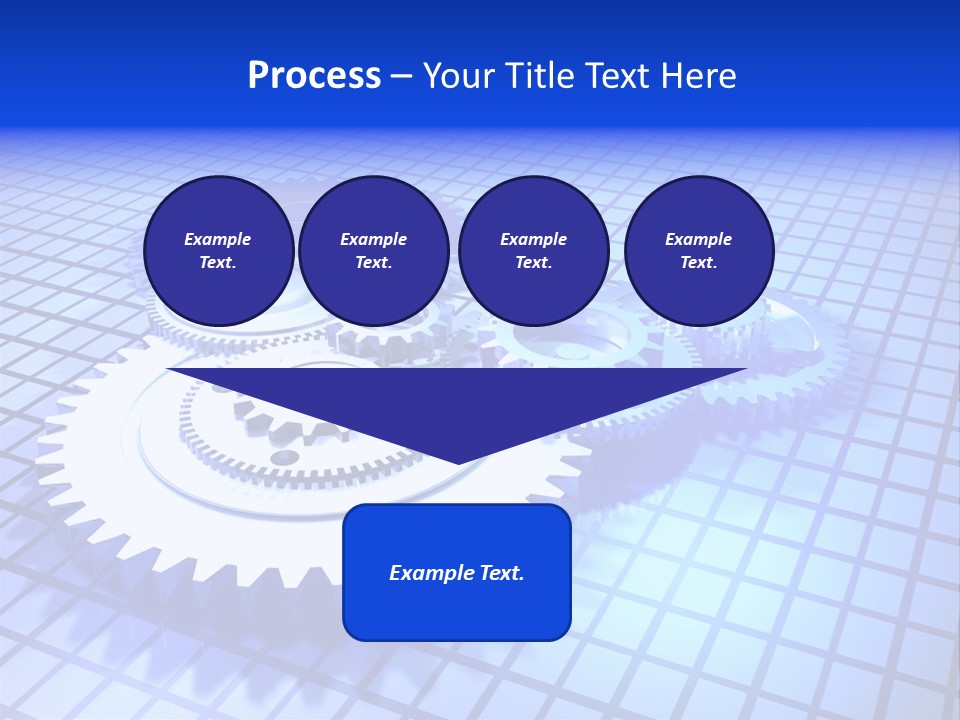 Rotary Business Golden PowerPoint Template