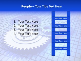 Rotary Business Golden PowerPoint Template