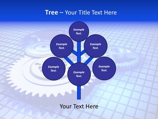 Rotary Business Golden PowerPoint Template