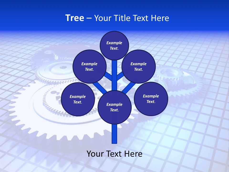 Rotary Business Golden PowerPoint Template