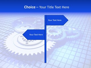 Rotary Business Golden PowerPoint Template