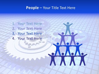 Rotary Business Golden PowerPoint Template