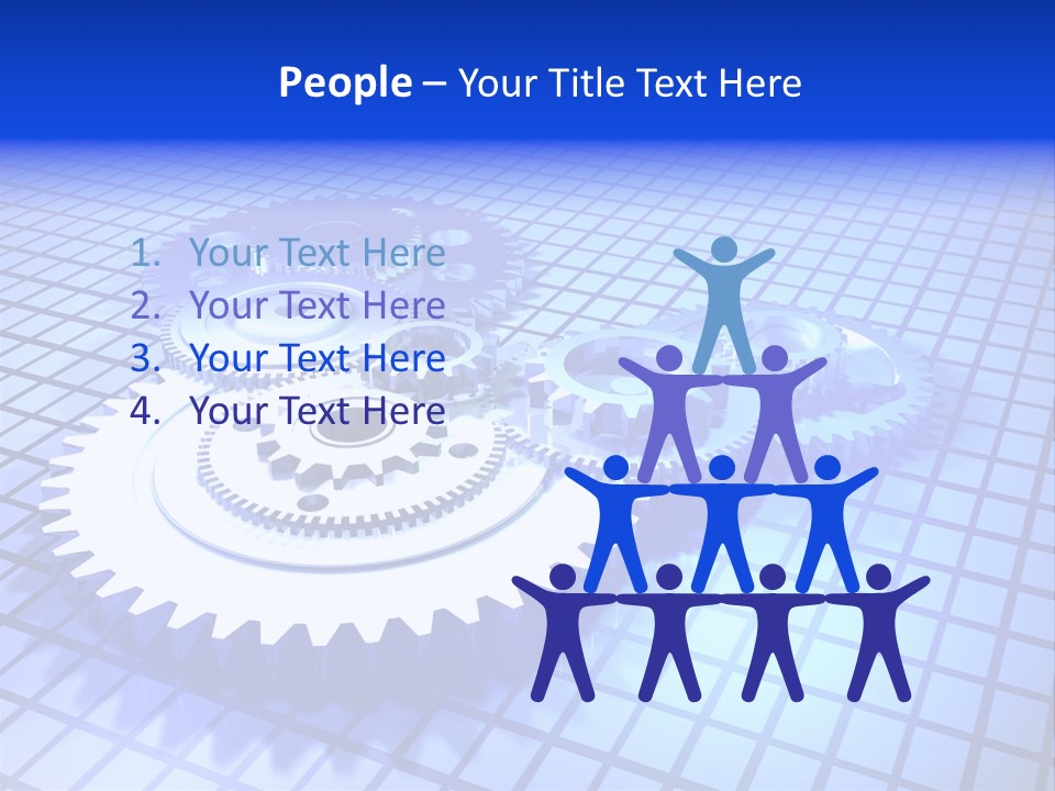 Rotary Business Golden PowerPoint Template
