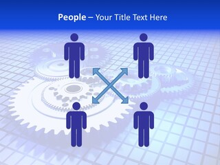 Rotary Business Golden PowerPoint Template