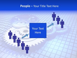 Rotary Business Golden PowerPoint Template