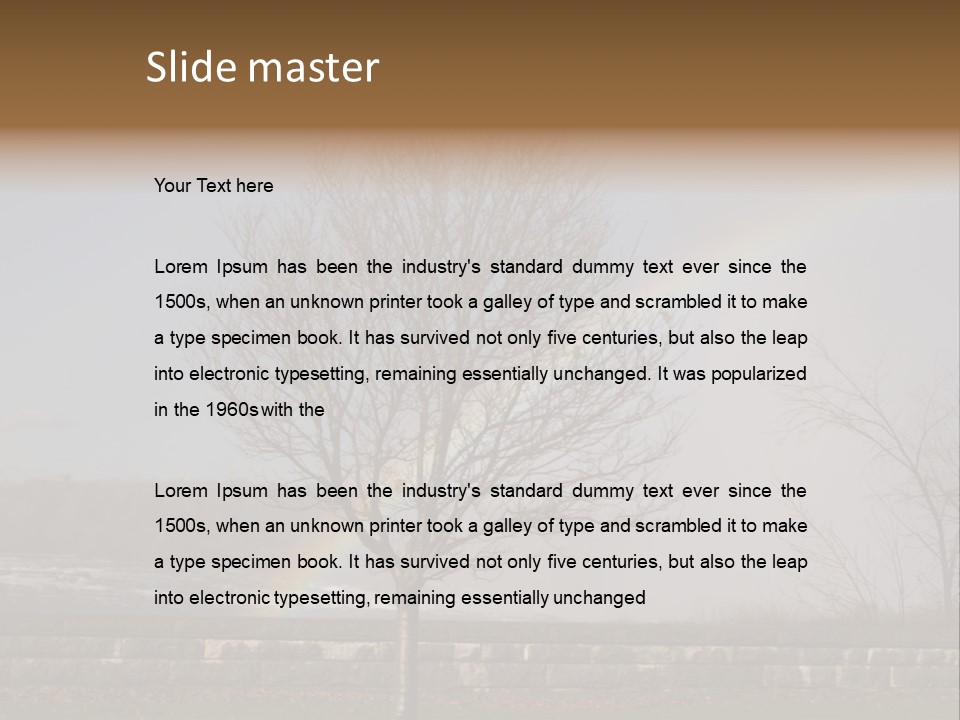 Mist Tree Niagara PowerPoint Template