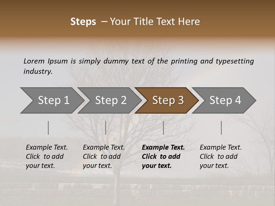 Mist Tree Niagara PowerPoint Template