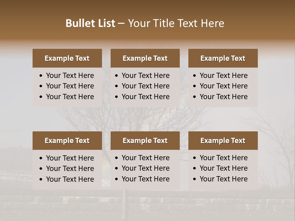 Mist Tree Niagara PowerPoint Template