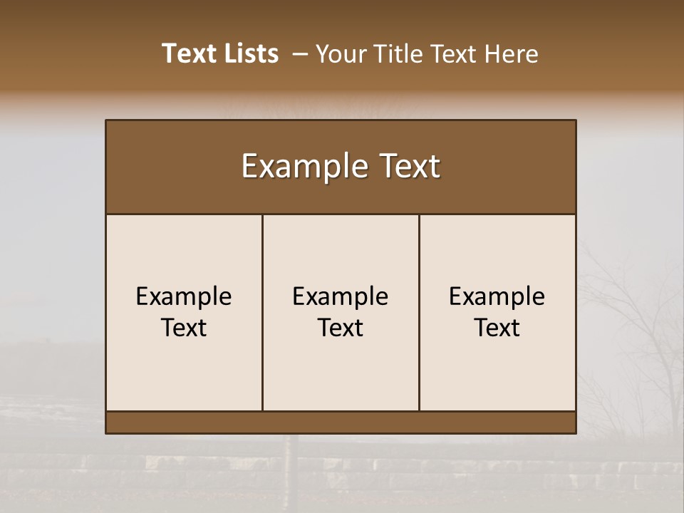 Mist Tree Niagara PowerPoint Template