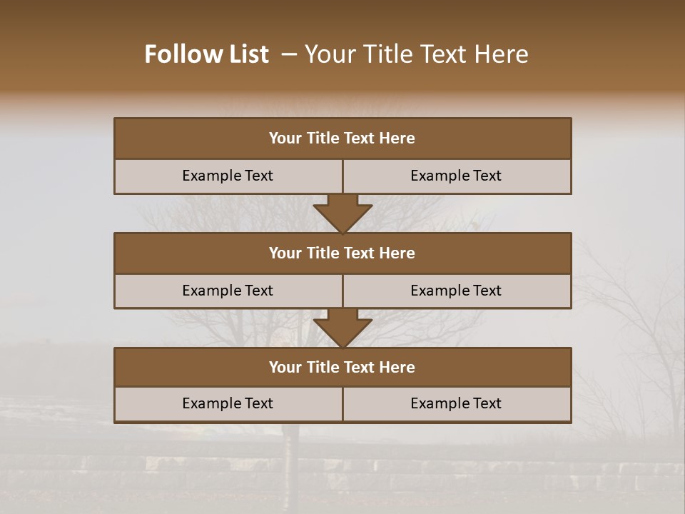 Mist Tree Niagara PowerPoint Template