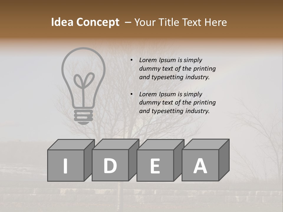 Mist Tree Niagara PowerPoint Template