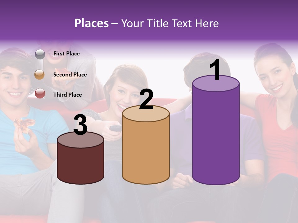 Teen Couch Remote PowerPoint Template