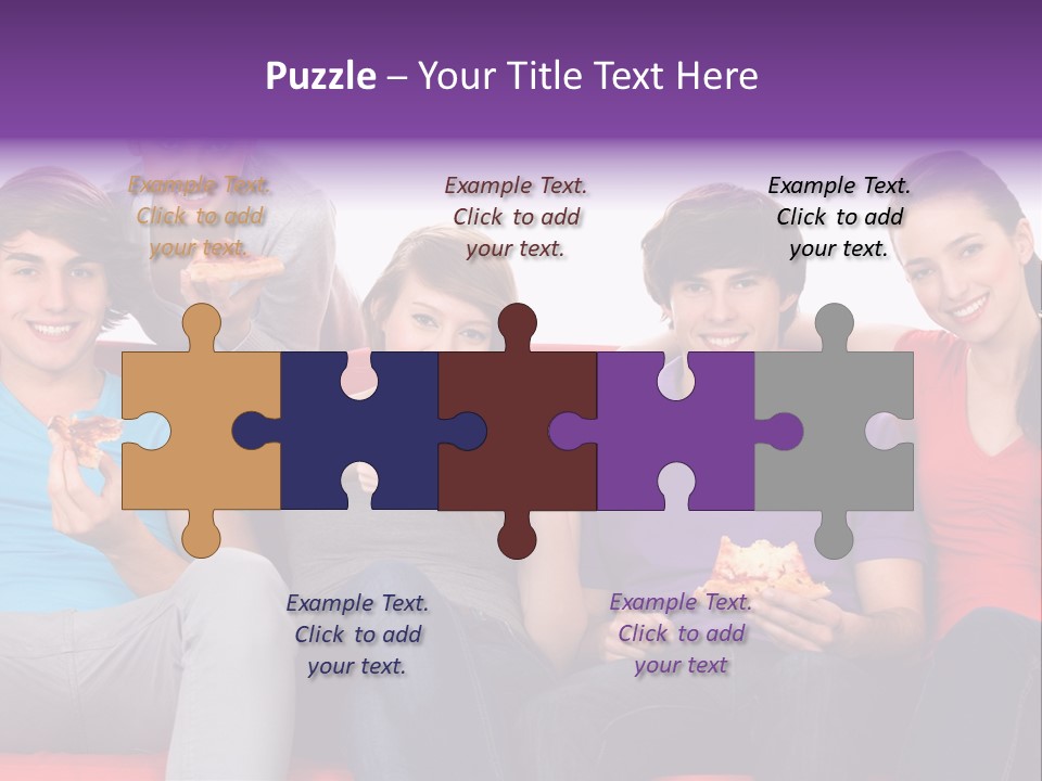 Teen Couch Remote PowerPoint Template