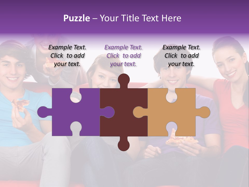 Teen Couch Remote PowerPoint Template