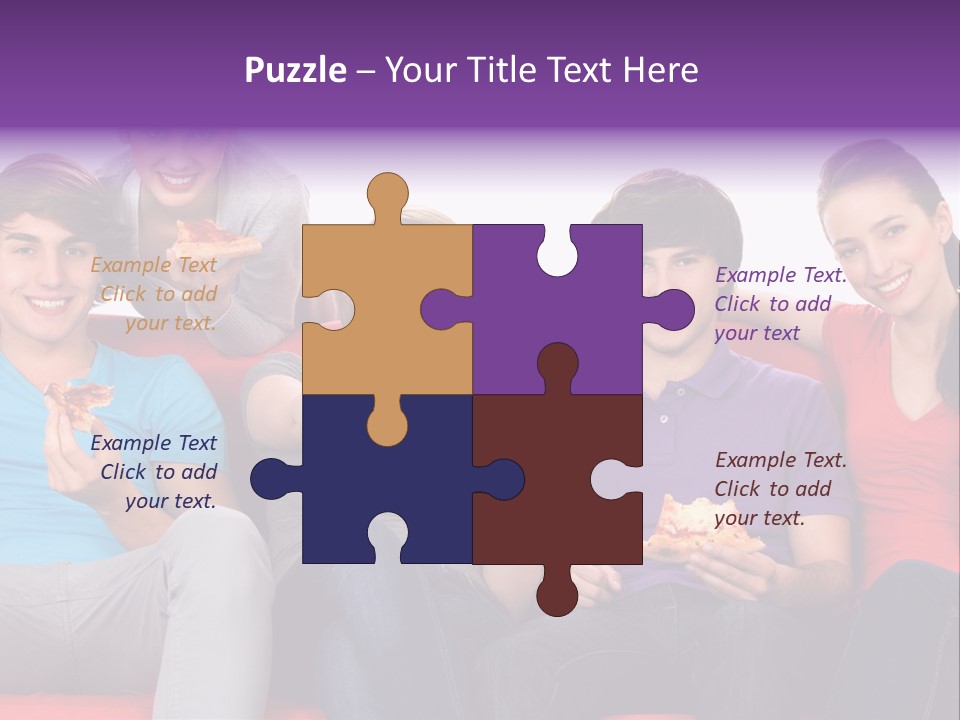 Teen Couch Remote PowerPoint Template