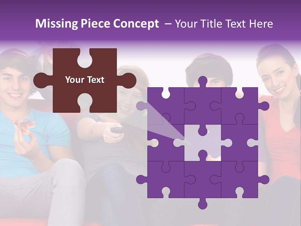 Teen Couch Remote PowerPoint Template