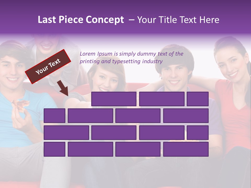Teen Couch Remote PowerPoint Template