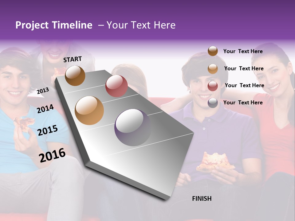 Teen Couch Remote PowerPoint Template