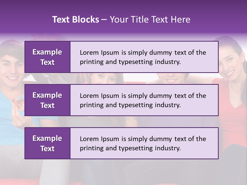 Teen Couch Remote PowerPoint Template