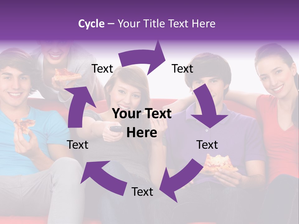 Teen Couch Remote PowerPoint Template