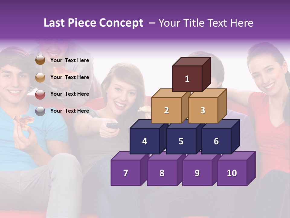 Teen Couch Remote PowerPoint Template