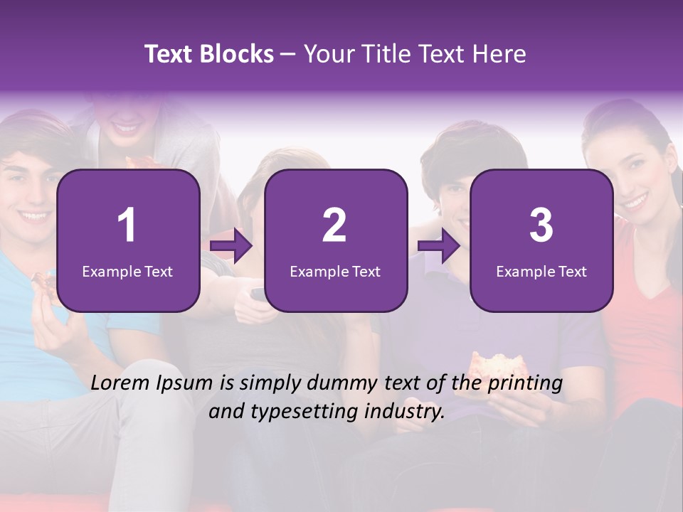 Teen Couch Remote PowerPoint Template