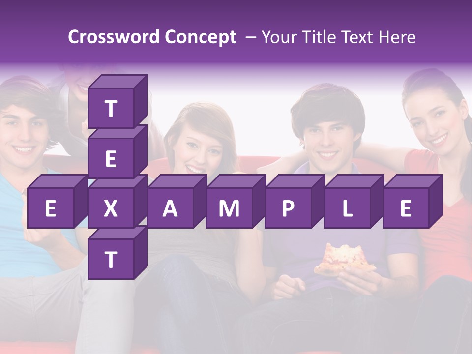 Teen Couch Remote PowerPoint Template