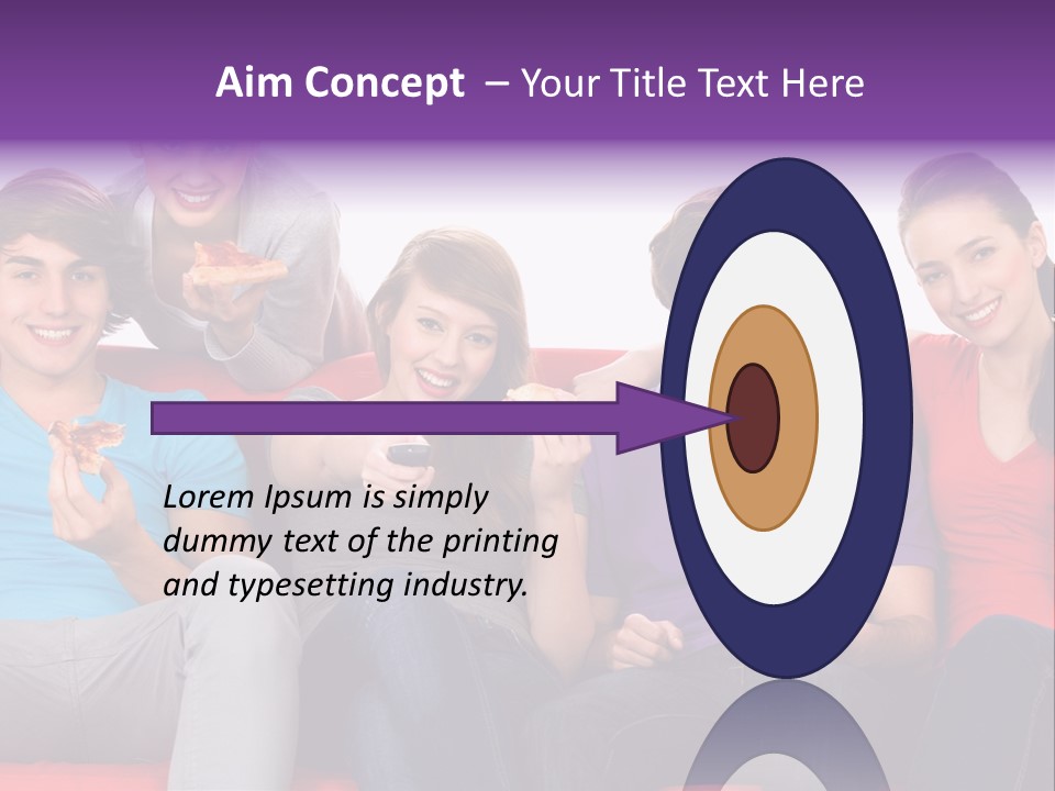 Teen Couch Remote PowerPoint Template