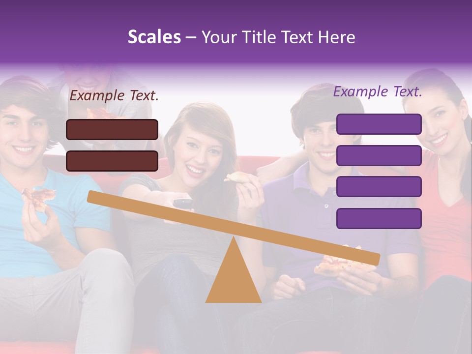 Teen Couch Remote PowerPoint Template