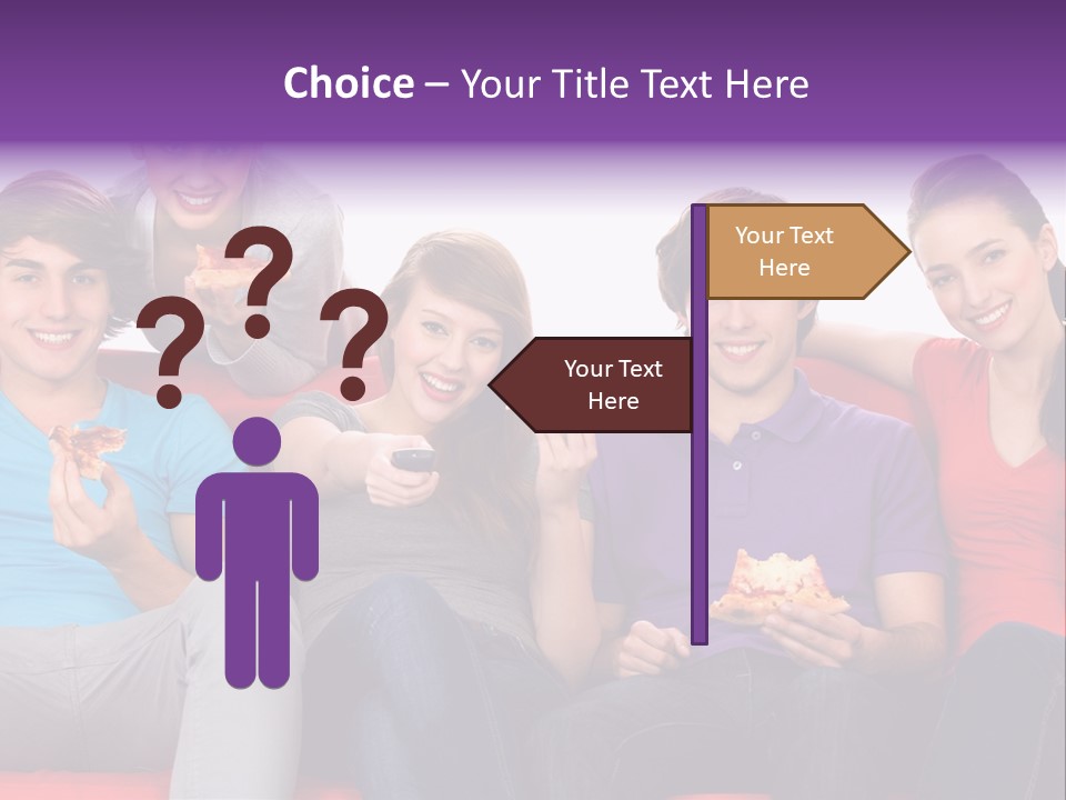 Teen Couch Remote PowerPoint Template