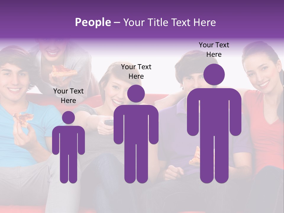 Teen Couch Remote PowerPoint Template