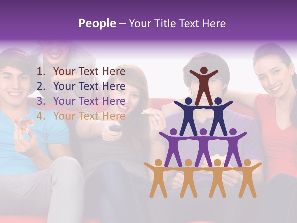 Teen Couch Remote PowerPoint Template