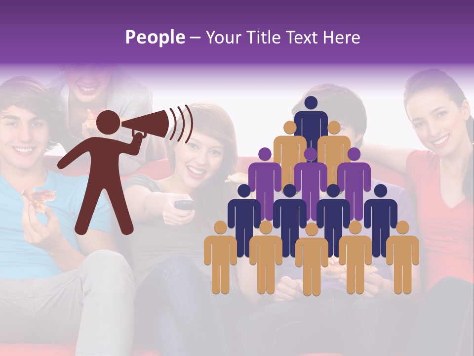 Teen Couch Remote PowerPoint Template
