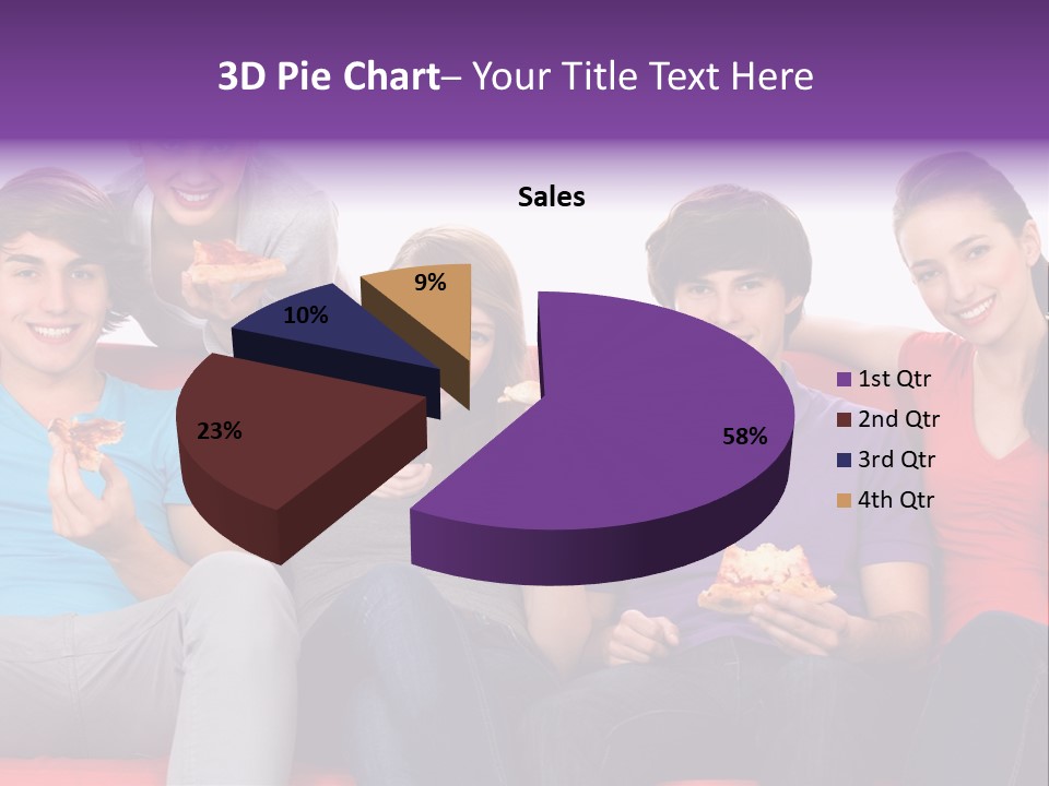 Teen Couch Remote PowerPoint Template