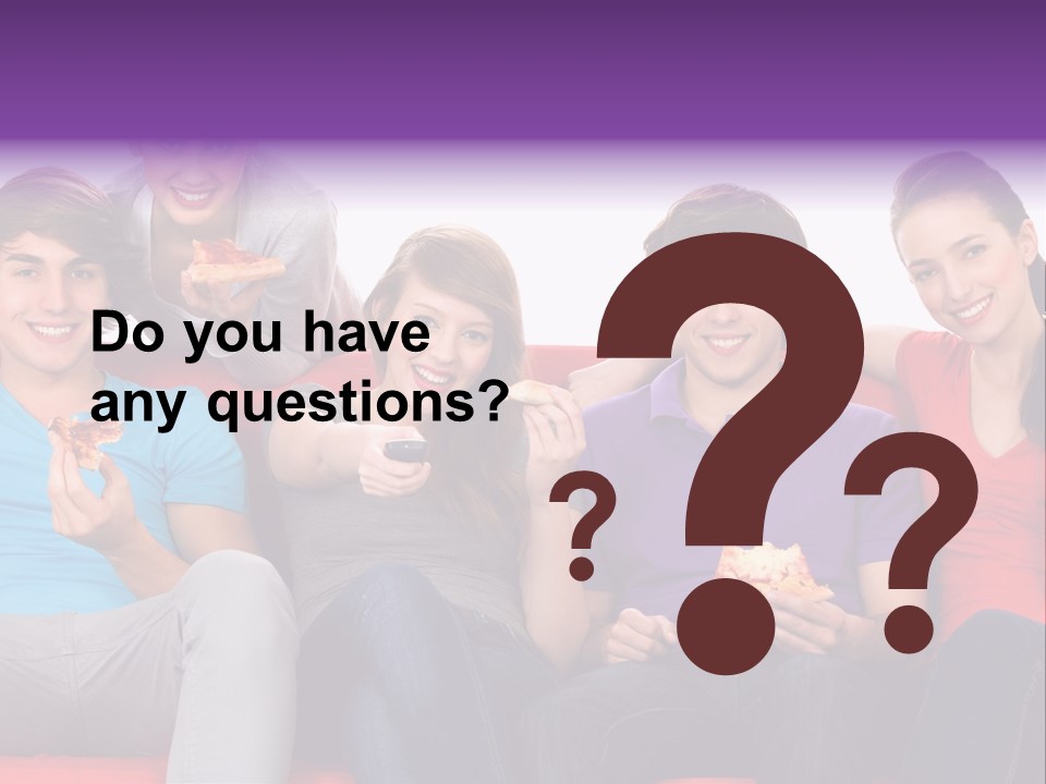 Teen Couch Remote PowerPoint Template