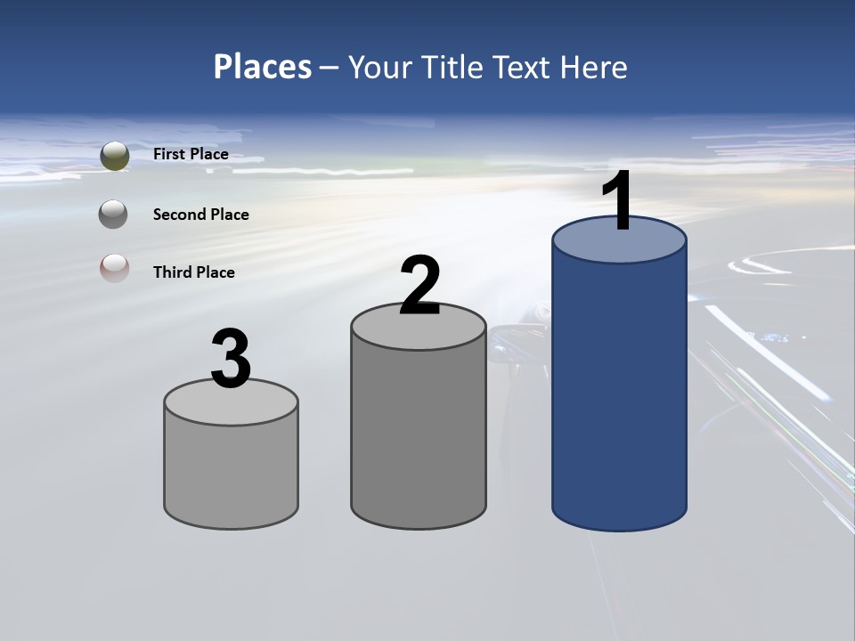 Abstract Velocity Speedometer PowerPoint Template