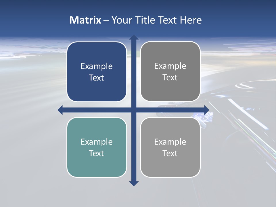 Abstract Velocity Speedometer PowerPoint Template