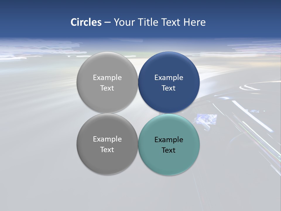 Abstract Velocity Speedometer PowerPoint Template