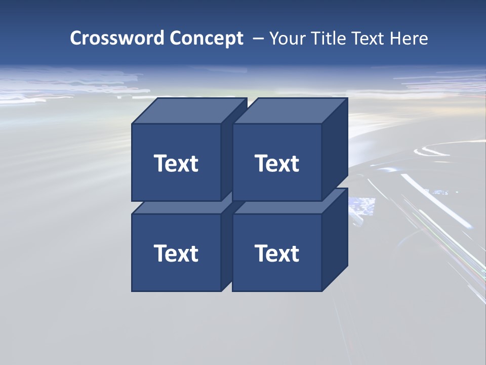 Abstract Velocity Speedometer PowerPoint Template