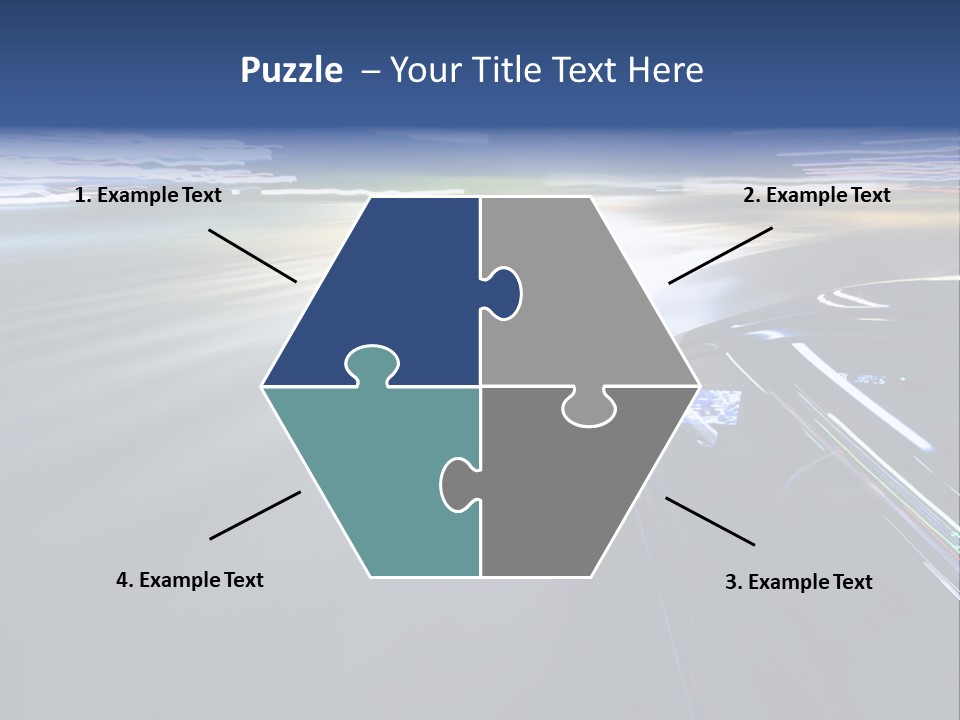 Abstract Velocity Speedometer PowerPoint Template