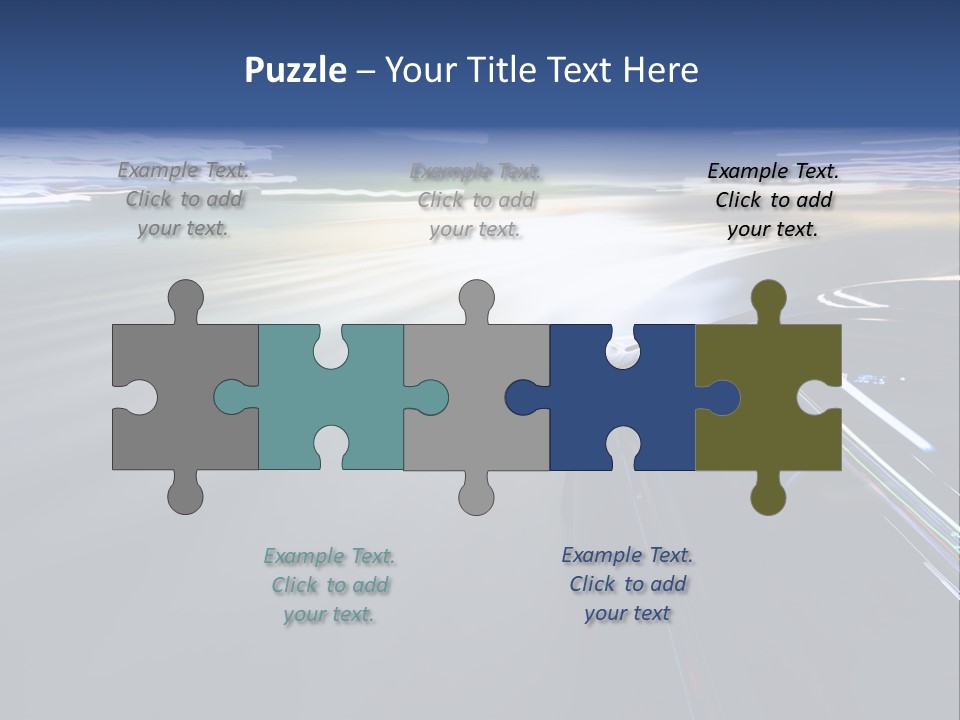 Abstract Velocity Speedometer PowerPoint Template