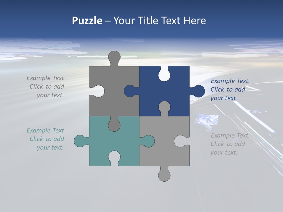 Abstract Velocity Speedometer PowerPoint Template