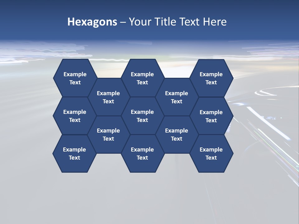 Abstract Velocity Speedometer PowerPoint Template